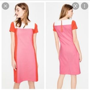 Boden Jeanette Ottoman Color Block Dress
